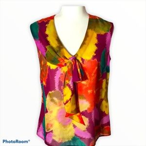 Loft Colorful Sleeveless Blouse